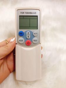 Điều khiển điều hòa TOSHIBA dòng WC-H01JE remote máy lạnh TOSHIBA (6 NÚT nắp trượt )- Tặng kèm pin
