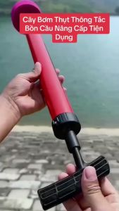 Dụng cụ thông tắc bằng khí nén súng thông tắc cống bồn cầu đồ thụt thông bồn cầu bồn rửa cống rãnh bằng khí nén cây thụt thông tắc bàn cầu gia đình