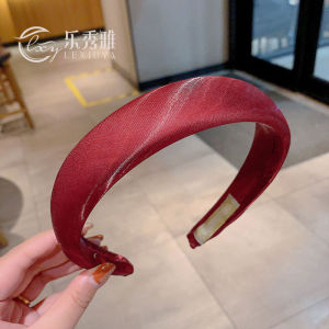 Red Retro Fashion Hairband High Hairline New Year Korean Style Hair Accessories out Pressed Hair Headband