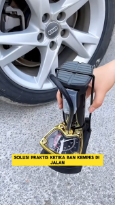 Pompa Angin Motor Sepeda 160PSI Portable High Pressure-Pompa Angin Kaki Untuk Ban Mobil Motor