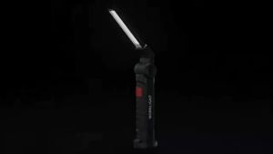 COB LED Handheld Work Light USB Rechargeable Dimmable Flashlight Built-in 18650/14500 Battery Inspection Lamp with Magnet & Hook