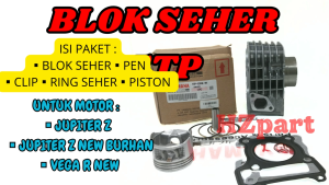 BLOK SEHER KODE-5TP BLOCK PISTON YAMAHA JUPITER Z NEW BURHAN&VEA R NEW KUALITAS ORIGINAL YAMAHA YPG.