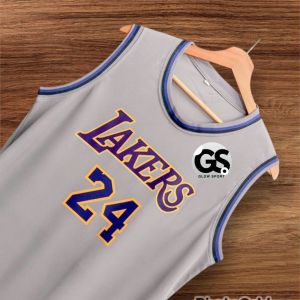 Jersey Basket K0B3 BRY4NT L4 L4K3R5 NO #24 Jersey Kaos Bakset Pria Dan Wanita