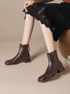 Josiny | Vintage Stylish Chelsea Short Boots for Women