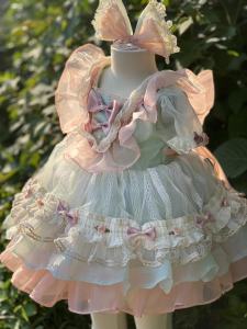 New Arrival Girl Lolita Princess Dress Spanish Baby Girl 100 Days Birthday Party Dress Pettiskirt Western Style