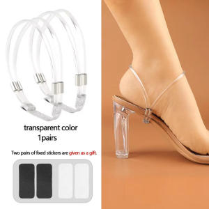 1pair High Heel Anti-Loose Straps Anti Loose Strap for High Heels Elastic Shoe Ankle Straps Detachable Shoe Straps for Heels