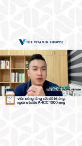 Viên Uống Tăng Sức Đề Kháng & Tế Bào Miễn Dịch The Vitamin Shoppe AHCC 1000MG 60 viên