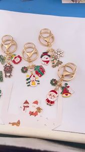 GK078 Gantungan Kunci Merry Christmas Sinterklas Manusia Salju Snowman Pohon Natal premium souvenir / gantungan kunci mobil / tas / hp Gantungan Kunci Pria Wanita