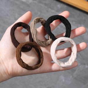 Black High Elasticity Seamless Hair Ties for Women Durable Hair Bands Hair Hoops Hair Bands for High Ponytail Hair Accessories