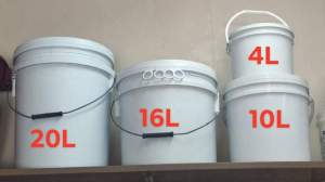 Industrial pail with lid and metal handle(4L10L16L20L)