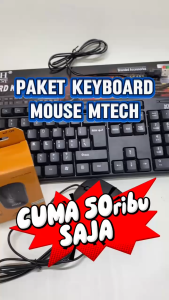 Promo Paket Keyboard Mouse Standard USB Kabel M-tech STK 01 Combo