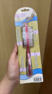 { NY ACC } Sikat Pembersih Tumit Kaki Alat Perawatan Batu Apung Amplas Pedi 4in1
