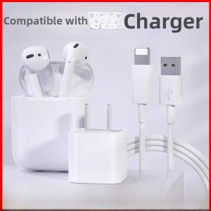 Slow Charge  AirPods Charging Head 5W Charger with Data Cable USB5V1A Charging Plug Compatible with AirPods pro 1/2/3/4 Generations