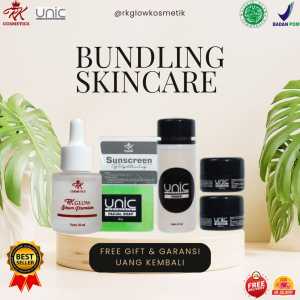 PAKET HEMAT UNIC SKINCARE + SUNSCREEN + SERUM ORIGINAL (GARANSI UANG KEMBALI)