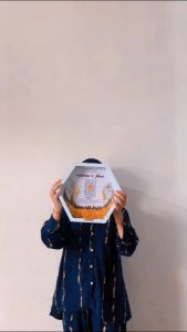 Mahar Pernikahan Rustic Bingkai Hexagonal 30CM Kado Pernikahan Custom Nama