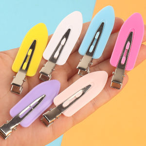 Kẹp Tóc Mái Lệch Màu Sắc Sặc Sỡ Dành Cho Nữ Kiểu Dáng Oval Thời Trang Chất Liệu Nhựa Dụng Cụ Tạo Kiểu Tóc Cho Người Lớn Và Trẻ Em Gái