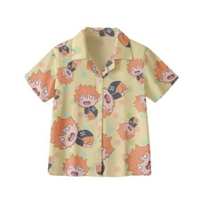 Volleyball Junior Japanese Xiang Xiangyang Pajamas Long Sleeves Pants Shirt Summer Short Sleeve Pajamas Boys and Girls Homewear Suit