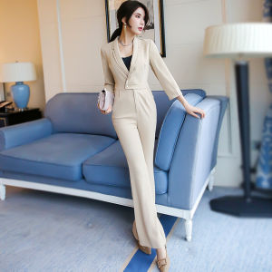 MUBEELE | Slimming Effect One-Piece Pants High Waist Flared Long Pants Commute Style Polyester Fabric MUBEELE Name Lady Fashion