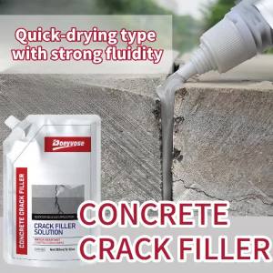 Gray Concrete Crack Filler 350/500ml Self Leveling Waterproof Sealant Cement Road Floor Gap Repair Glue