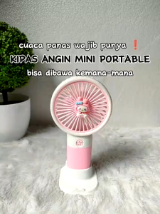 Kipas Angin Genggam Tangan Mini Portable Karakter Sanrio / Mini Fan Rechrgeable