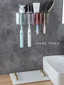 Bộ nhả kem đánh răng tự động kèm 4 cốc bộ nặn kem đánh răng có tặng kèm ticker