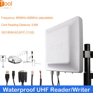 UHF RFID Reader Writer ISO18000-6C 865-928Mhz RS232 Wiegand Interface Waterproof Card Reader For Parking System Access Control