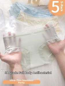 Antibacterial Breathable Cotton Seamless Triangle Briefs