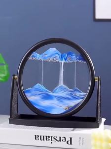 <109> Đồ Trang Trí Tranh Cát Lún Sáng Tạo Đồng Hồ Cát Thủy Tinh Tủ Tivi Phòng Khách Tủ Đồ Trang Trí Nhà Cửa Quà Sinh Nhật Cho Bé Gái