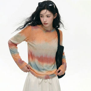 Gradient Tie-dye Long Sleeve T-Shirt