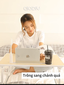 AIODIY Bàn gấp đa năng để giường - Bàn học bàn laptop tiện dụng bàn làm việc