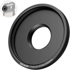 NEEWER 17mm to 37mm Filter Adapter Ring for Phone Cage Rig Filter Accessories PA061
