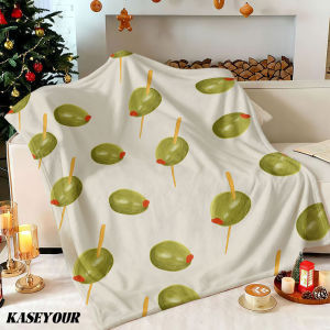 Beast Kingdom | Olive Appetizer Winter Summer Flannel Blanket Throw Fleece Soft Fuzzy Plush Cozy Fleece Blankets for Sofa Ideal Gifts