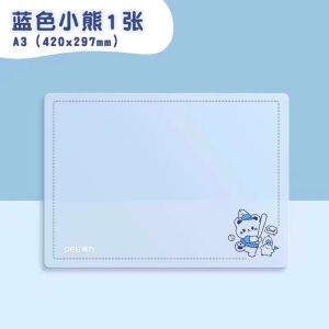 Deli Exam Pad Student Writing Pad Soft Pad Cartoon Drawing Pad Examination Exclusive Writing Pad Mat Board Desktop Pad Transparent Pad Painting Base Plate Study Table Mat