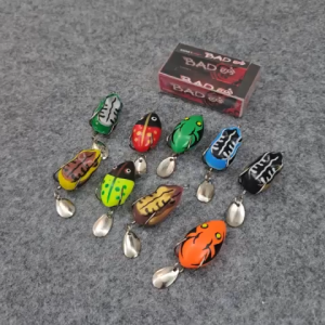 Mồi Giả Nhái Hơi Coastline EGI-YP 6.5g & EGI-YO 4.5g Dài 4cm – Dùng Lure Cá Lóc Chẽm Mú Nhái Hơi Chống Vướng Quăng Xa