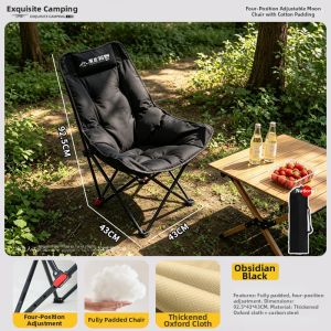 BUZHIHUANGYE | Folding Outdoor Recliner Fishing Chair