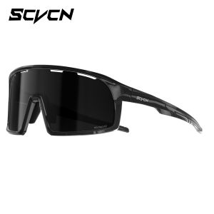 scvcn | SCVCN UV400 HD Polarized Cycling Sunglasses Anti-Glare Pickleball Windproof Sunglasses Outdoor Sports MTB Hiking Fishing Glasses