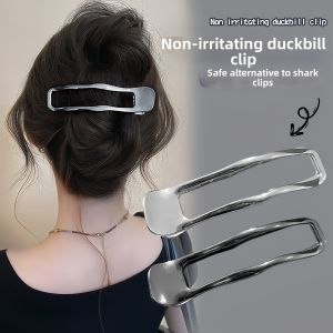 Silver Extra Grip Hair Clip Female