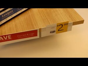 5pcs Supermarket Shelves Price Display Strip Transparent Shelf Label Bar