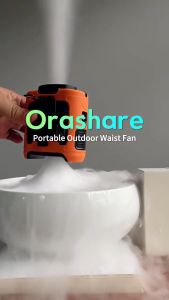 Waist Fan Multifunctional Portable 5 Speed Adjustable Hanging Neck Fan Strong Wind With Powerbank and LED Light 10000mAh Long battery life