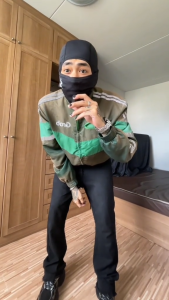 Musion หน้ากากไหมพรม พิมพ์ลาย แฟชั่น สําหรับเล่นกีฬา ขี่จักรยานกลางแจ้ง