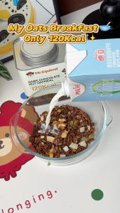 Mr.Squirrel 500g Dark Chocolate Oatmeal Various nuts fruits Oatmeal Breakfast meal replacement oatmeal ready to eat