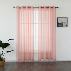 MILVIDAS 1pc Sheer Curtain 140x160cm/140x220cm/140x255cm Elegance Lace Curtain  Tulle Voile Curtain(HC0010-C)