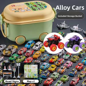 Mini Alloy Car Toys 100 Pieces Childrens Gift Pocket Size Kindergarten Toy Cars Collectible Models Metal Toys for Boys over 14