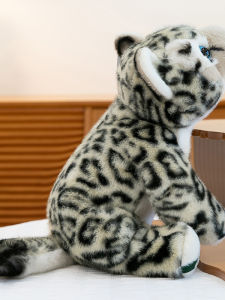 GUAIBUDIAN | Cute Snow Leopard Crouching Stuffed Toy