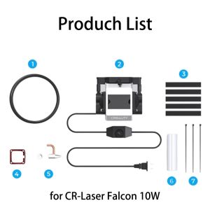 Creality | Creality CR-Laser Falcon 10W Air Assist Kit Upgrade - Strong or Laser Engraving Machines Airflow Low Noise Workbench Accessory F