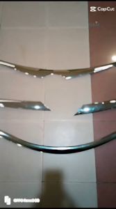 LIST GRILL DEPAN CHROME ATAS TENGAH BAWAH ALL NEW AVANZA/XENIA - PAKET 3PCS HITAM DOFF