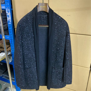 Fashionable Knitted Mens Coat Scarf Collar Slim Fit Cardigan Style Urban Style Autumn Long Coat Easy to Wear Daily Fashion