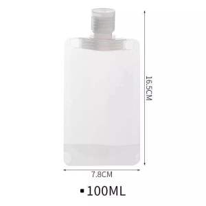 Plastik travel pouch bottle portable tempat sabun shampoo shower gel lotion skincare travel serbaguna