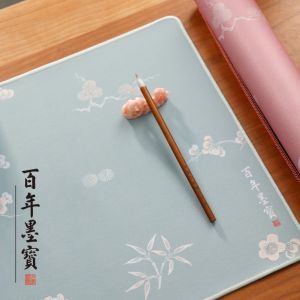Plum Blossom and Orchid and Bamboo Calligraphy and Painting Mat Calligraphy and Painting Felt Pad Student Felt Cloth Writing Brush Regular Script in Small Characters Table Mat Calligraphy Practice Calligraphy Only Calligraphy and Painting Felt Felt Cloth 