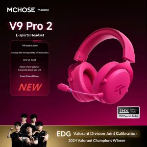 MCHOSE | Tai Nghe Chơi Game Không Dây MCHOSE V9 Pro 2 Độ Trễ Thấp Âm Thanh THX 53mm Mic AI Kết Nối BT/2.4G Cho PC PS5 Switch - Dành Cho Người Lớn (nam/nữ)